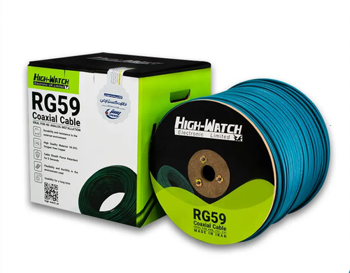 کابل RG59 کواکسیال ترکیبی Hig hwatch متراژ 305 متر